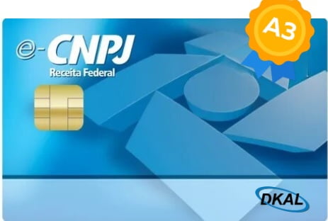 e-CNPJ A3 – Com Smartcard – 36 meses