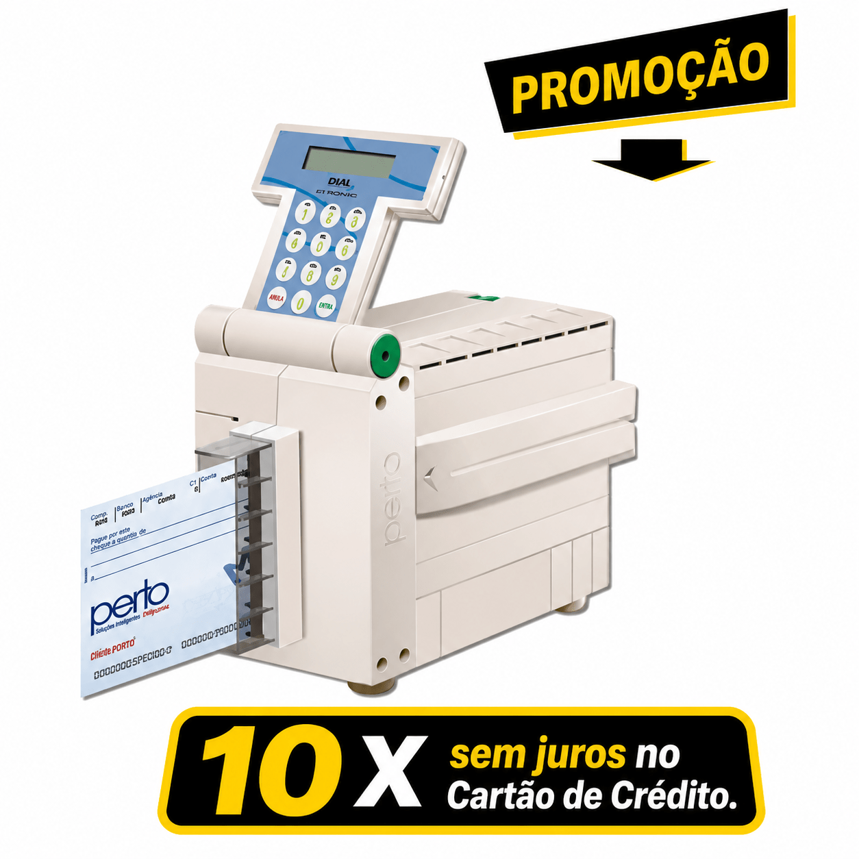 Impressora de Cheque Pertochek 128K  Conexão Serial - USB 