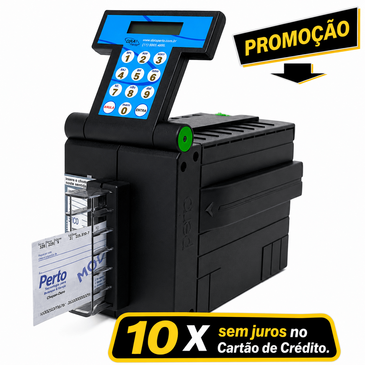 Impressora Cheque Pertochek 502S-128K - CABO CONVERSOR USB(MAQ. DO SHOW ROOM)