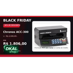 Impressora de Cheque Chronos ACC-300  - SHOW ROOM